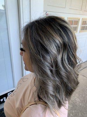 Brunette balayage