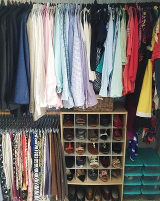 A clutter free closet!