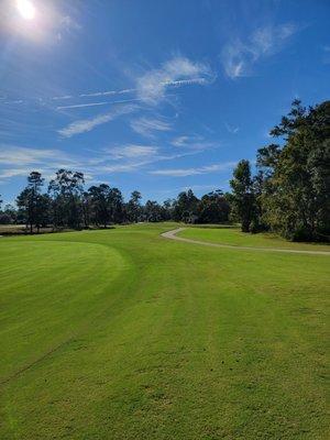 Beautiful southern sky over the fairway.