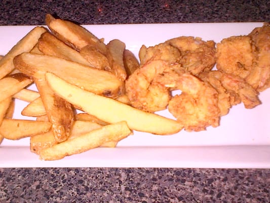 Shrimp and fries,scrumptious.