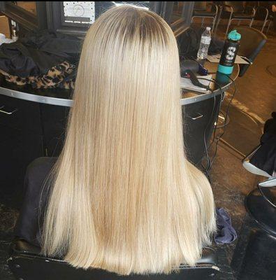 Heavy weave natural blonde