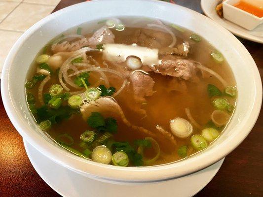 Pho with Round Steak and Brisket