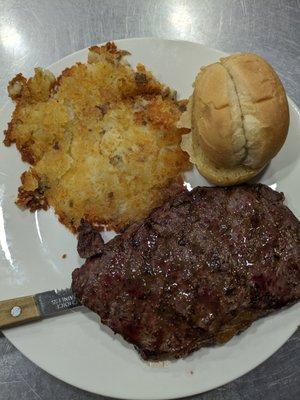 New York Strip dinner