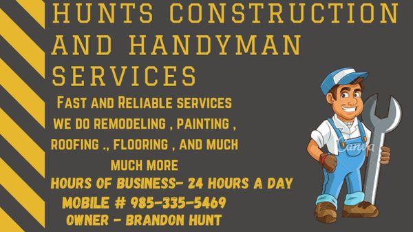 Hunt's Construction and Handyman Services