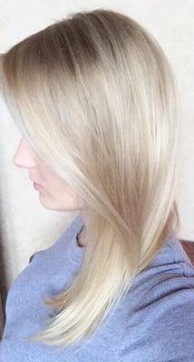 Blonde on blonde balayage