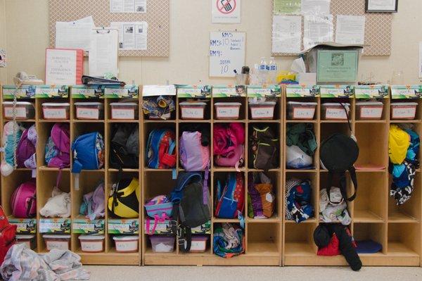 Inside preschool classroom