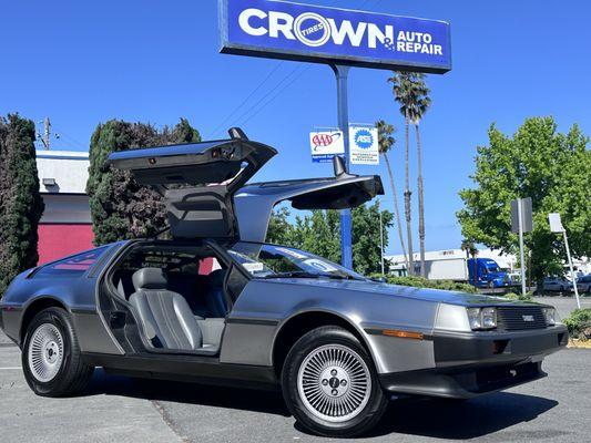 New Hankook tires on my Delorean DMC-12 passenger side.