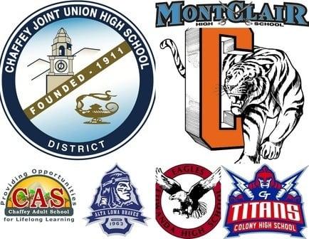 Some schools from the Chaffey district.