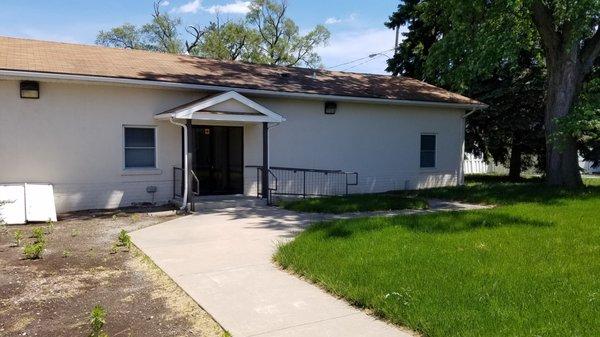 Courtyard & Children's ministry building