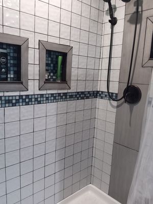 Tile shower