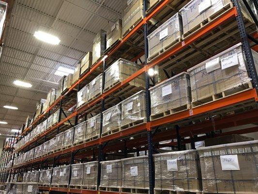 Over 1500 pallets of your favorite laminating, binding and ID products in stock.