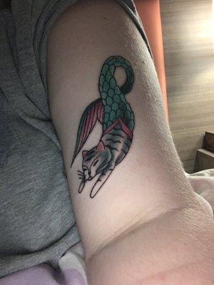 Mer-kitty tattoo