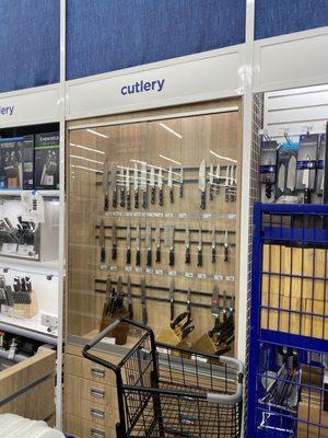 Really nice cutlery display.