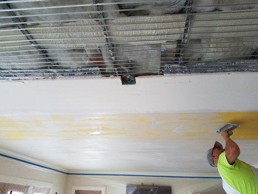 During Repair Interior Plaster