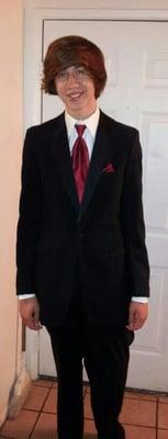 My son is a sharp looking young man!  Thank you Rose Tux!