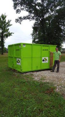 20 yard dumpsters with double doors