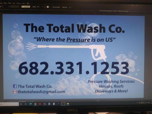 The Total Wash Co. Where the pressure is on us!!