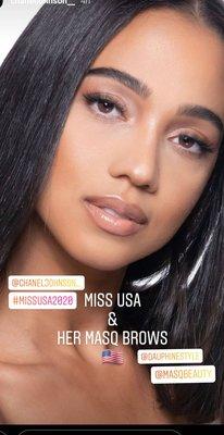 Miss Michigan beautiful eyebrows