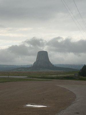 View from the restaurant parking lot