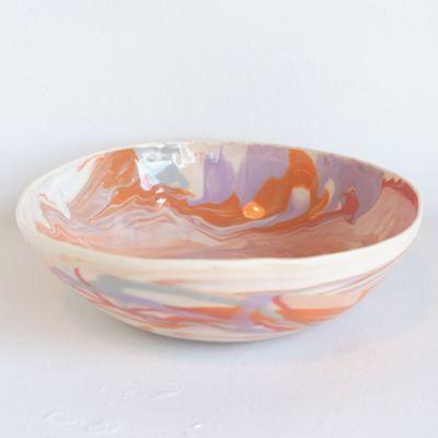 Terra Cotta Sunset Serving bowl