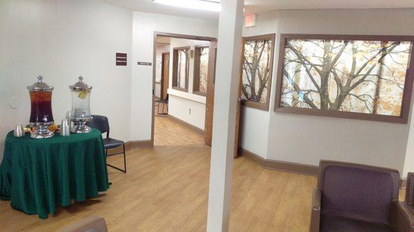 A-side day room view towards nursing station