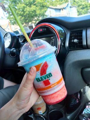 Blue raspberry cherry slurpee