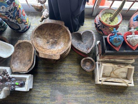 Hand carved Wood bowls