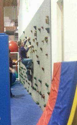 Rock climbing wall