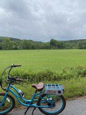 Rent an electric bike or bring your own and ride down the blue ridge scenic trail