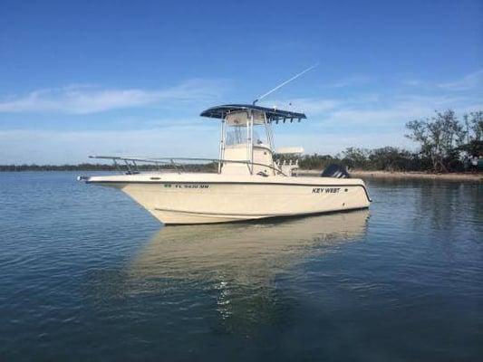 23 Key West Center Console in front of Nest Key