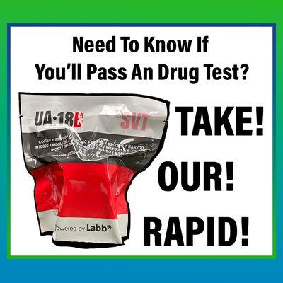 With our rapid you can have a peace of mind for your next pre employment drug test!