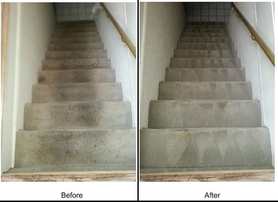 Filthy Stairs Come Like-New With Our Unique Process