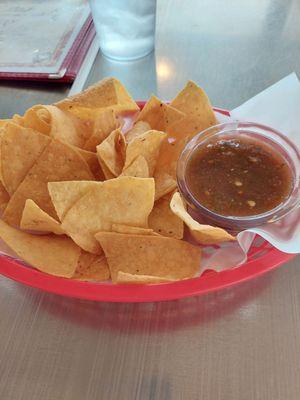 Chips and salsa - good, but not spectacular. 8-23-23