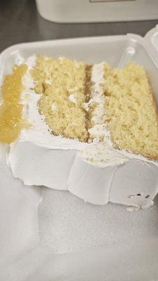 Slice of Pineapple cake