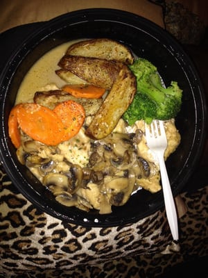 Chicken Marsala delivered. So good :-)