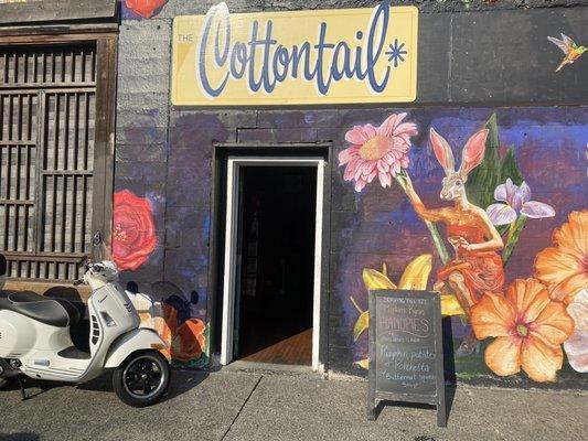 Cottontail entrance in 4th Avenue alley