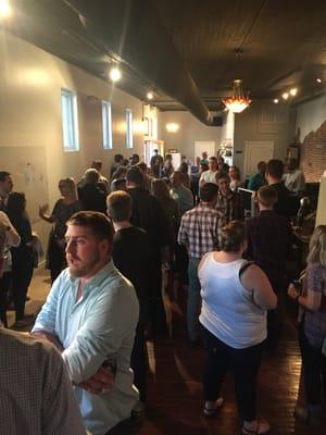 Mighty Sharp Co hosts the Springfield Creatives Studio Crawl crowd for a packed house!