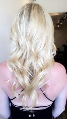 Extensions and blonde