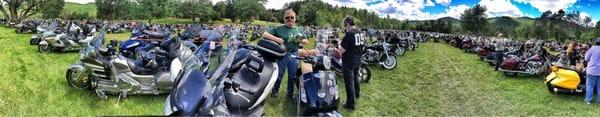 Sea of bikes. Americade 2014.