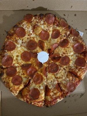 This is pepperoni pizza