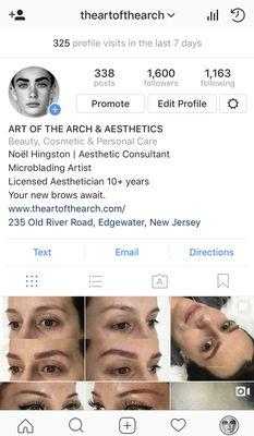 Follow me on IG @theartofthearch