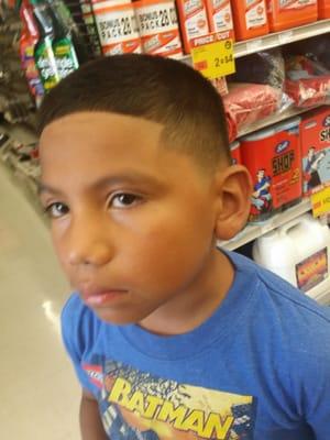 My son's fresh new haircut