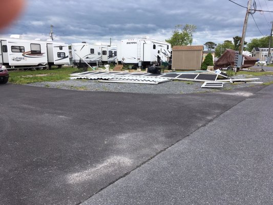 Torn down trailer site