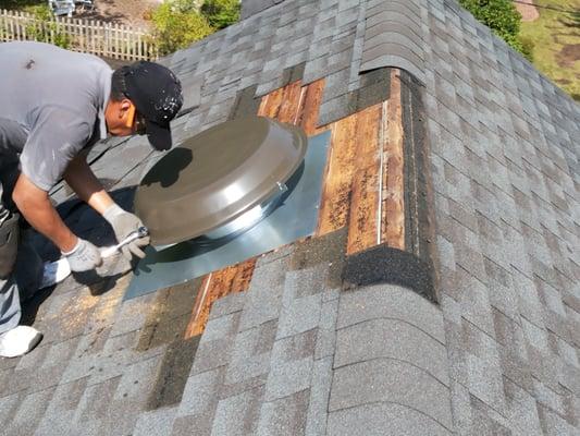 Roofing Repair Belleville NJ Shingle Roof & Attic Vent Installation on residential project.