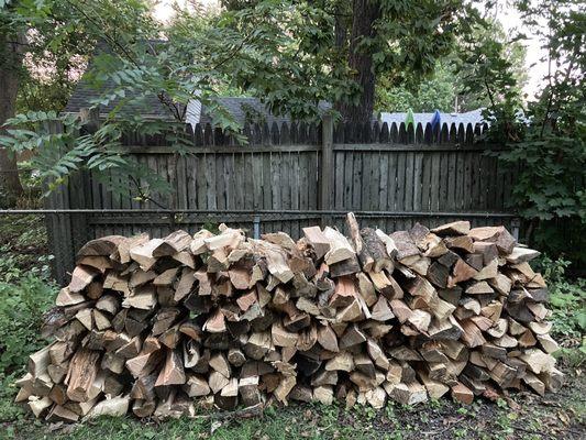 Would purchase from Seasoned Firewood Services and Delaney Road in Wadsworth Illinois.