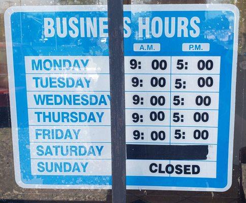 Business Hours