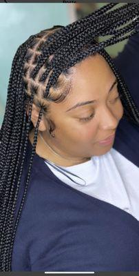 Small knotless braids