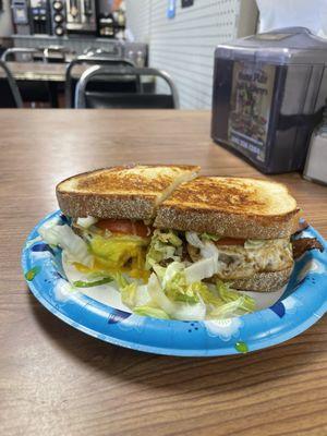 "The Bill Swann" on sourdough toast