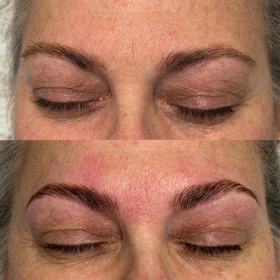 -Brow Lamination, Color Fusion & Shaping