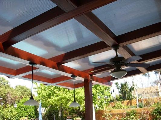 Waterproof Mahogany Patio Cover